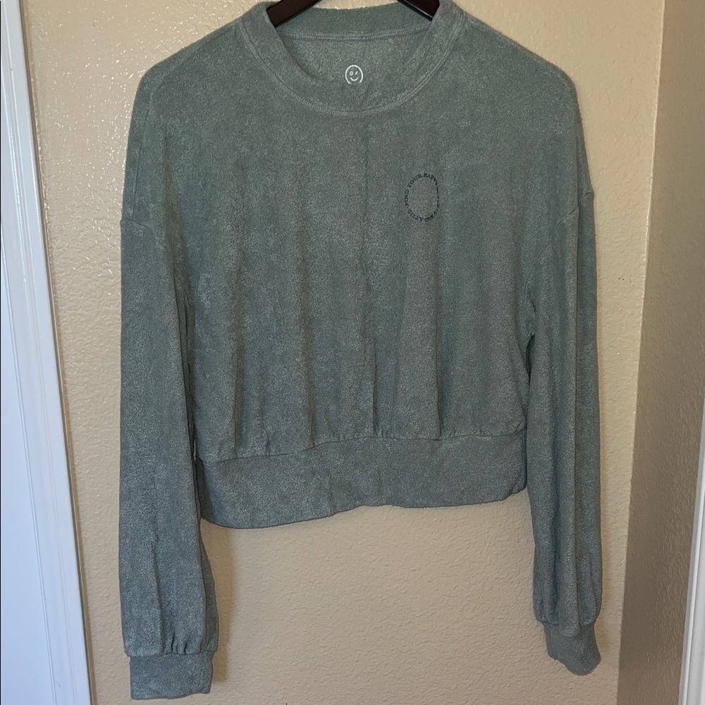 Gilly Hicks Olive Green Sweatshirt